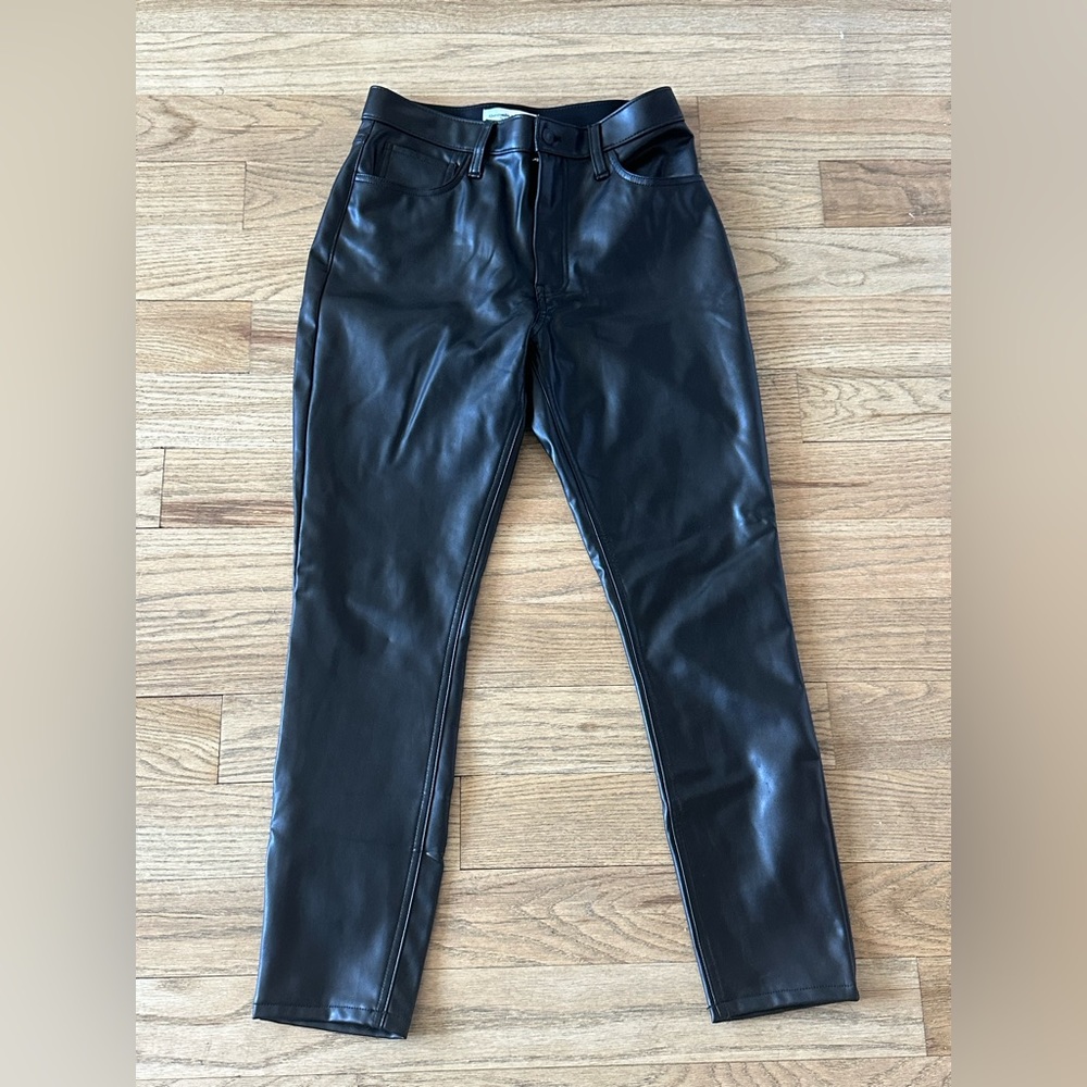 Abercrombie High Rise Skinny Leather Pants